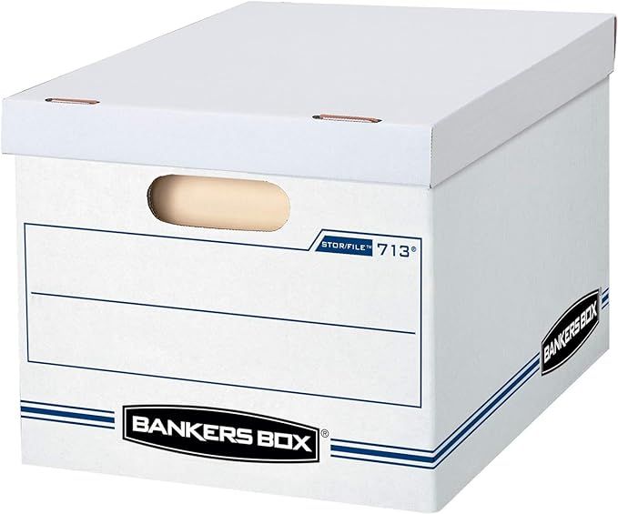 Bankers Box STOR/File Storage Boxes, Standard Set-Up, Lift-Off Lid, Letter/Legal, Case of 30 (007... | Amazon (US)