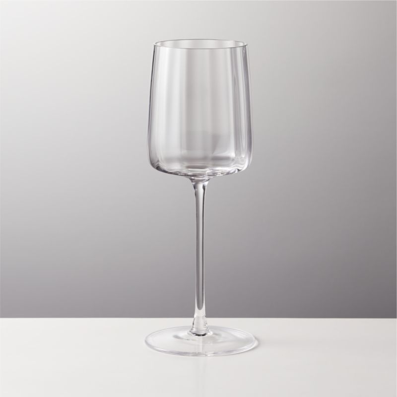 Juliet Optic White Wine Glass + Reviews | CB2 | CB2