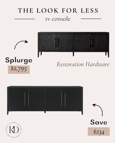 Get the look for less! This tv stand is the perfect lookalike to the RH French Contemporary Panel 4-Door Media Console. 
•••
Restoration Hardware, RH dupe, splurge, save, living room, media console, tv stand, black tv stands, modern tv stand, contemporary tv stand #LTKMostLoved 

#LTKstyletip #LTKhome