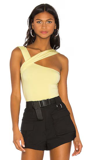 Halsey Bodysuit in Butter Yellow | Revolve Clothing (Global)