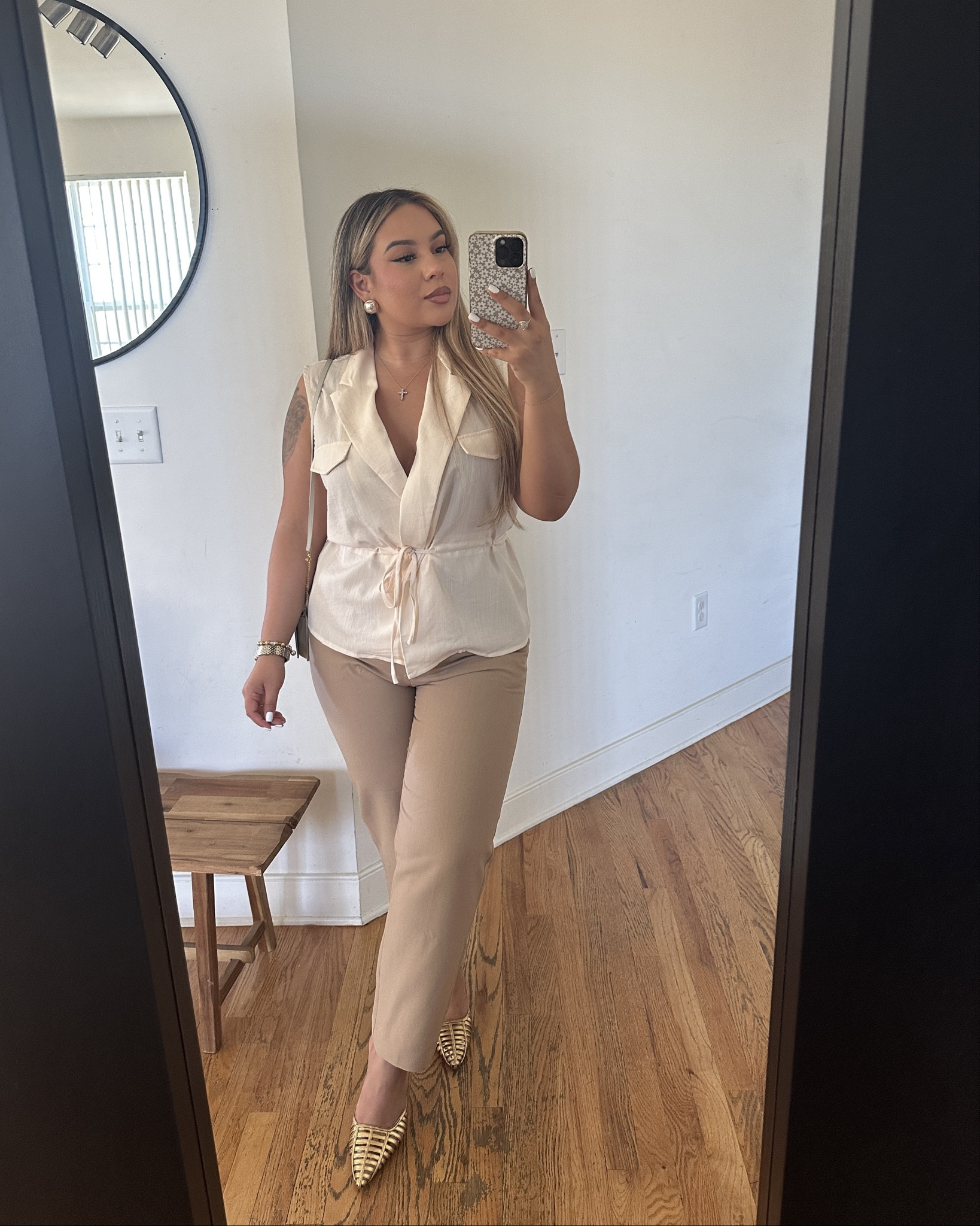 A cute formal neutral spring/summer outfit🤎 

Top: L(could’ve got a M, size down if anything) 
Pants: XL (I’m a 10L but these run a bit small) 


#LTKSeasonal #LTKStyleTip #LTKMidsize