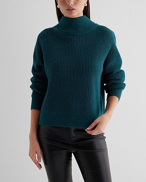 Convertible Mock Neck Crossover Sweater | Express