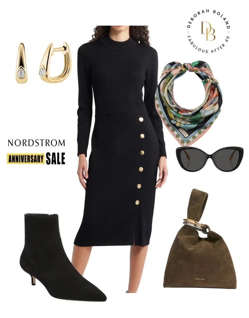 I love a sweater dress for Fall. It’s versatile, chic and polished. I’ve added a little something extra to this look with this cute printed scarf.

#LTKSeasonal #LTKOver40 #LTKSaleAlert