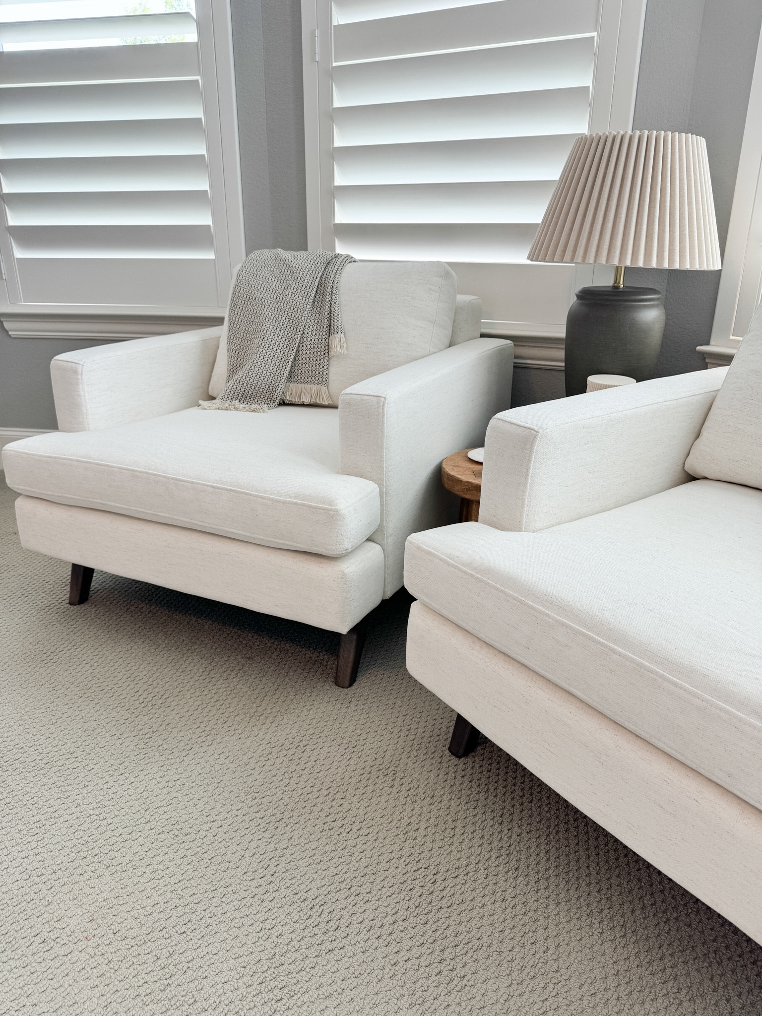 Our bedroom has been the most neglected space in the house so I am really excited to create this reading nook thanks to @albanyparkhome and their gorgeous lido chairs! This stain resistant fabric is called  “Sand Basketweave” and the legs are walnut! #ad

#LTKFamily #LTKSaleAlert #LTKHome