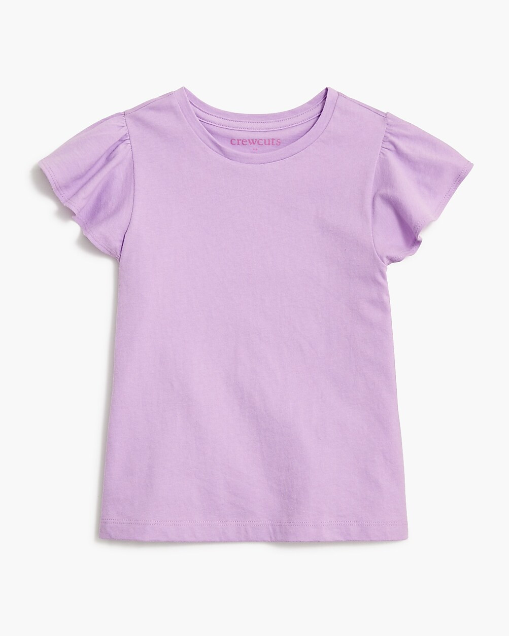 Girls' ruffle-shoulder tee | J.Crew Factory