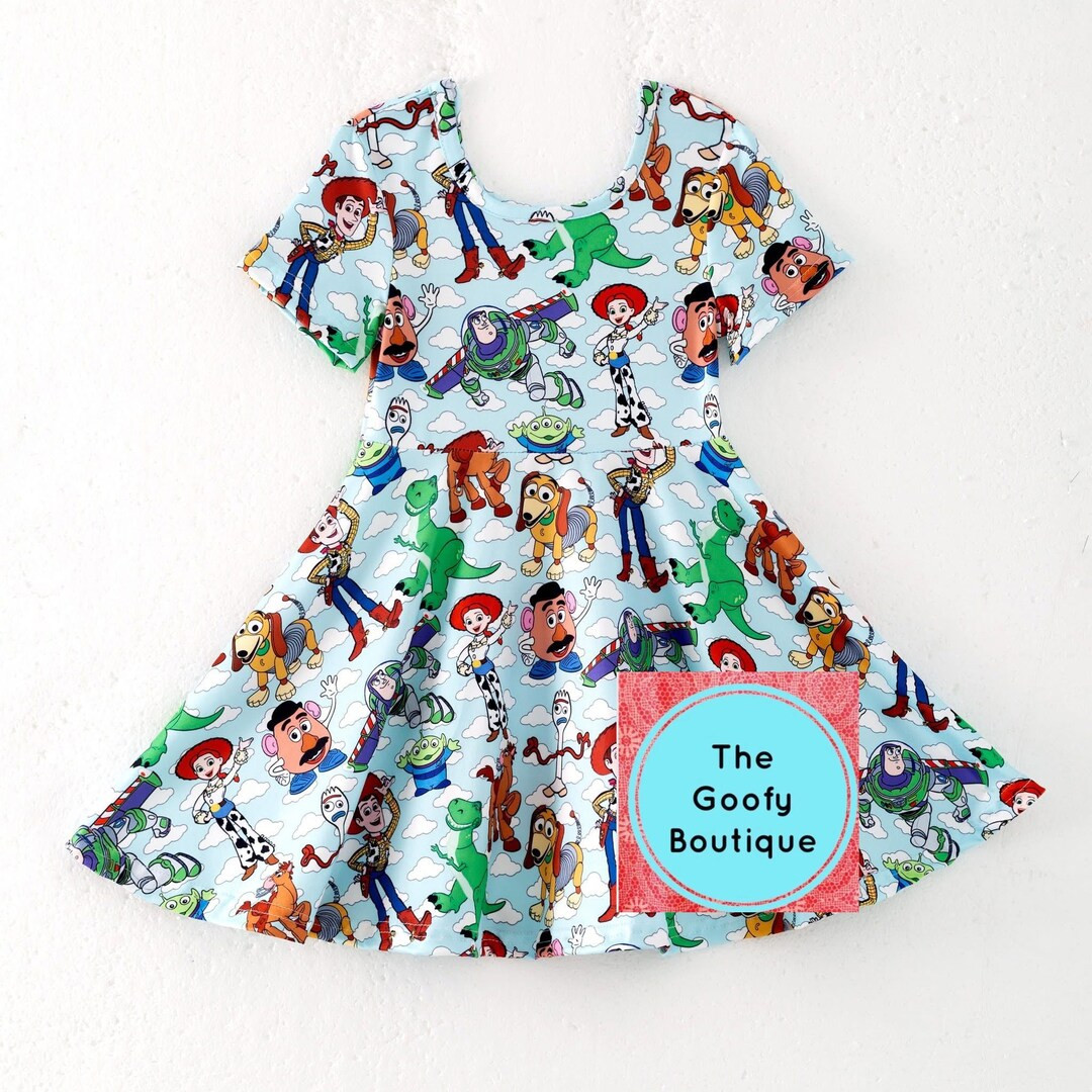 Toy Story Girls Dress Disney Pixar Twirl Dress Cruise Birthday World Land - Etsy | Etsy (US)