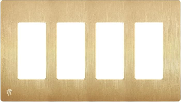 ENERLITES Elite Series Screwless Decorator Wall Plate Child Safe Outlet Cover, Gloss Finish, Size... | Amazon (US)