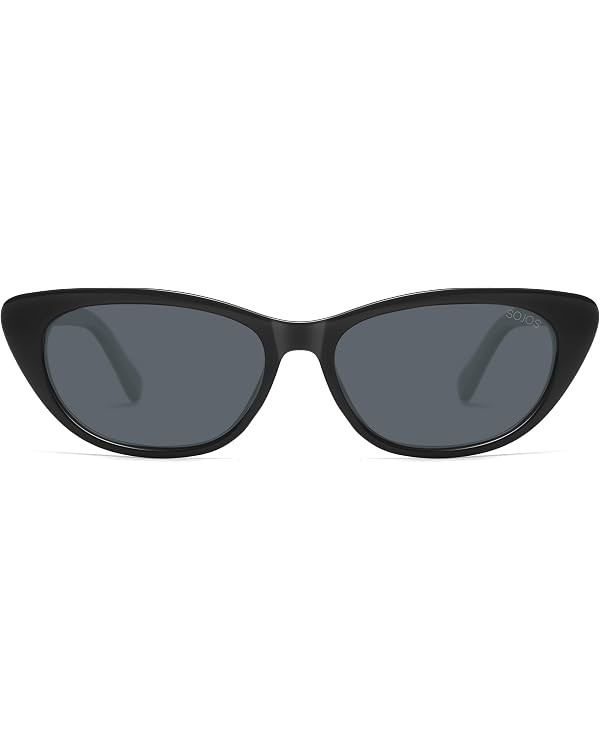 SOJOS Retro Polarized Cat Eye Sunglasses for Women Narrow Vintage Shades Trendy Sunnies SJ2396 | Amazon (US)