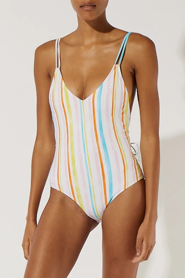 The Lynn Watercolor Stripe | Solid & Striped