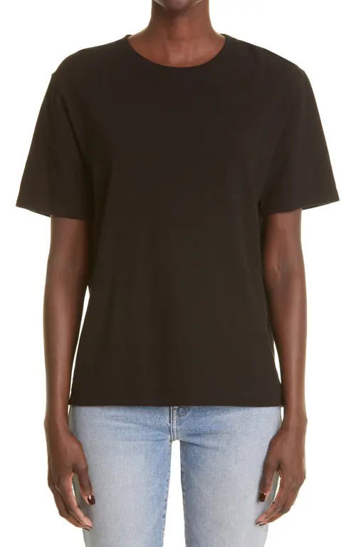 Khaite Mae Cotton T-Shirt in Black at Nordstrom, Size Small | Nordstrom