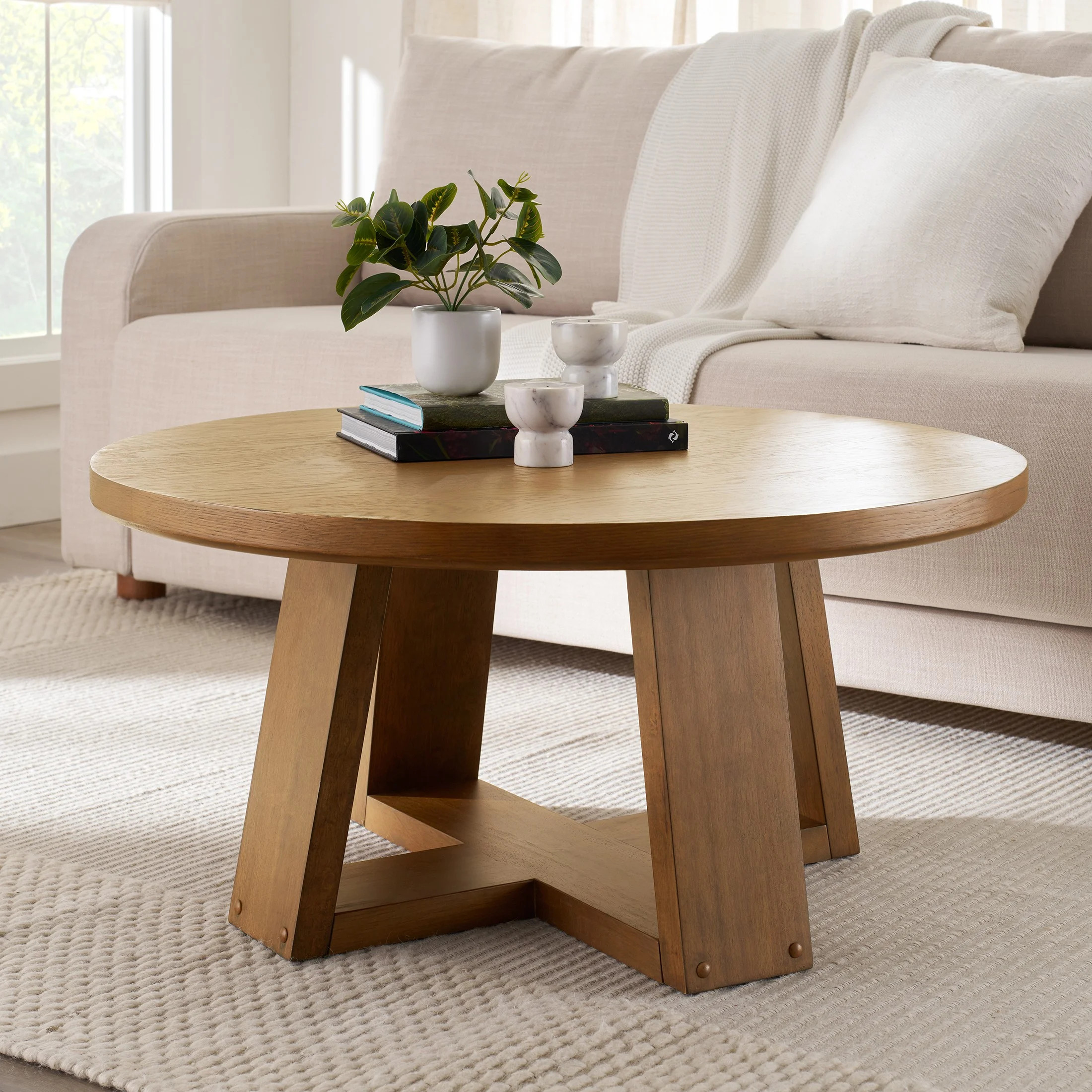 Better Homes & Gardens Ezra Coffee Table, Light Honey Finish | Walmart (US)