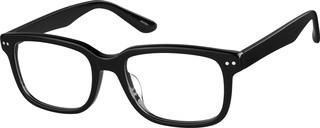 Zenni Rectangle Prescription Glasses Black Plastic Full Rim Frame | Zenni Optical (US & CA)