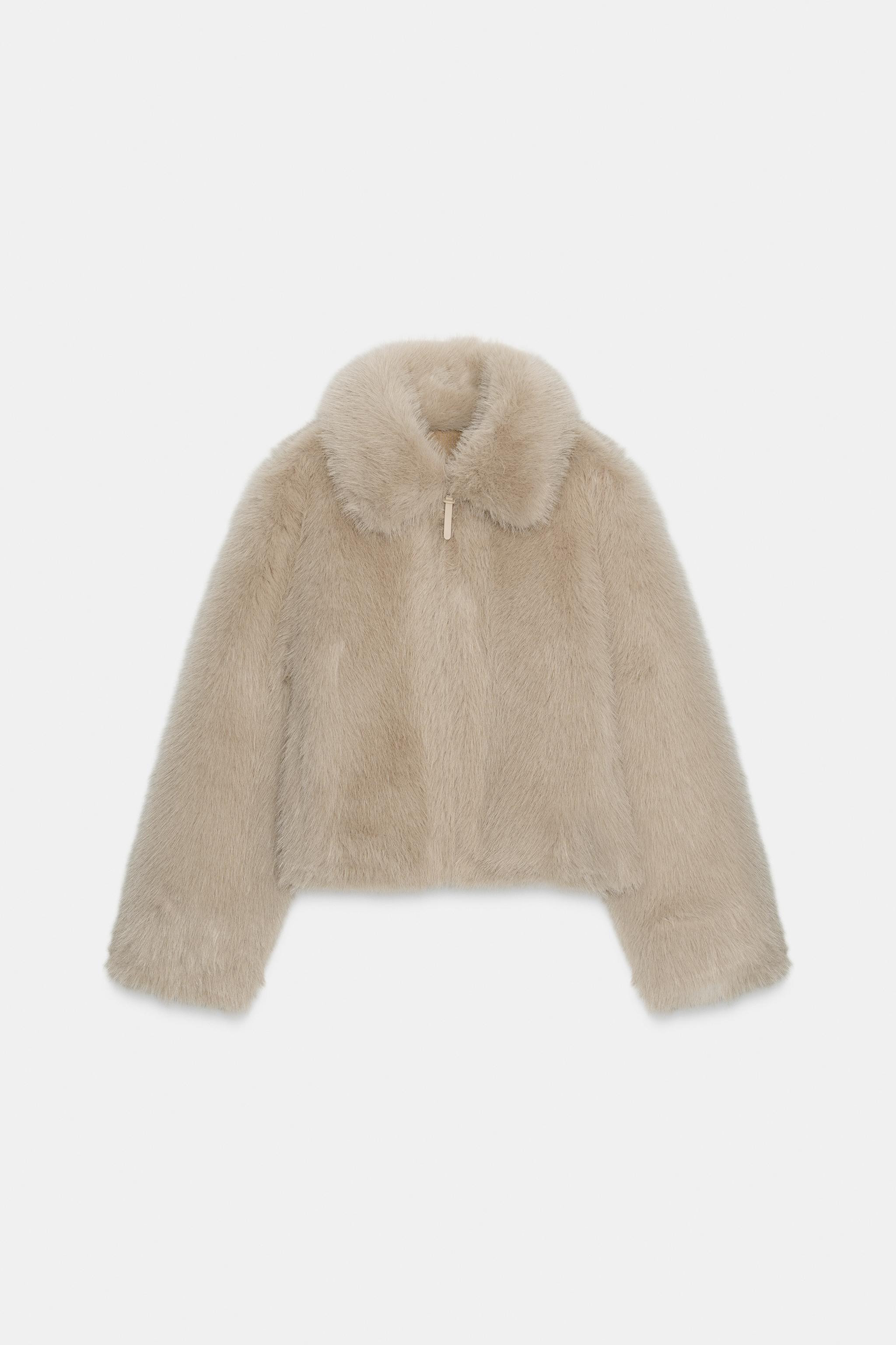 DOUBLE-FACED FAUX FUR JACKET | Zara US