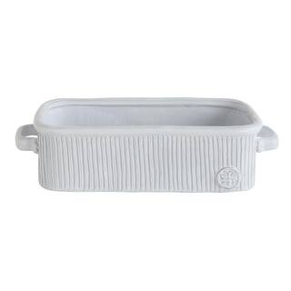3R Studios 17 in. x 7.5 in. x 4.25 in. White Terra Cotta Bread Pan DA7001HD - The Home Depot | The Home Depot