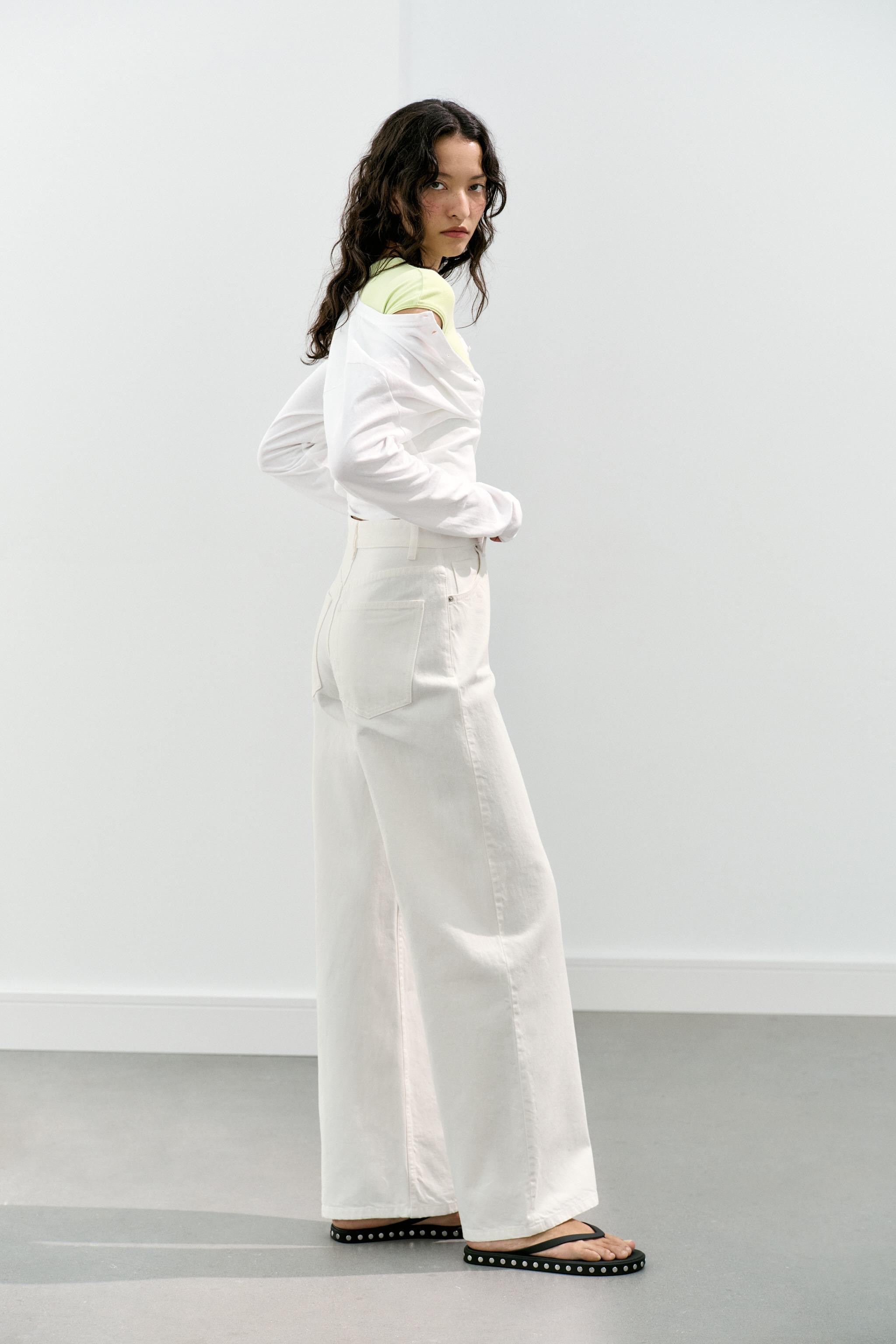 TRF EXTRA WIDE-LEG HIGH-WAIST JEANS | Zara UK