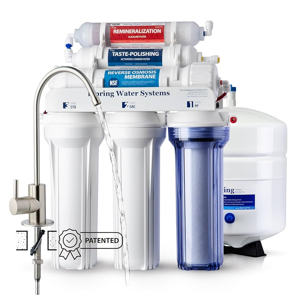 iSpring RCC7AK, NSF Certified, 75 GPD, Alkaline 6-Stage Reverse Osmosis System, pH+ Remineralizat... | Amazon (US)