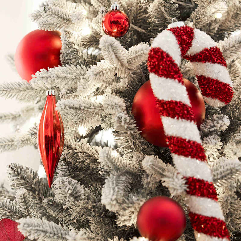 3-Count Red Mix Shatterproof Ornaments | At Home