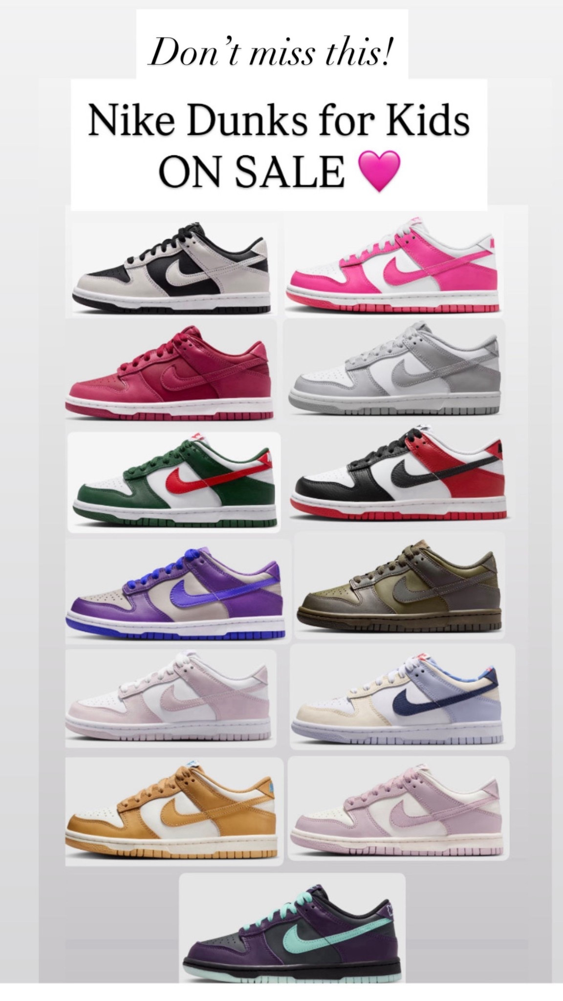 Nike Dunks for kids

#LTKKids #LTKSaleAlert