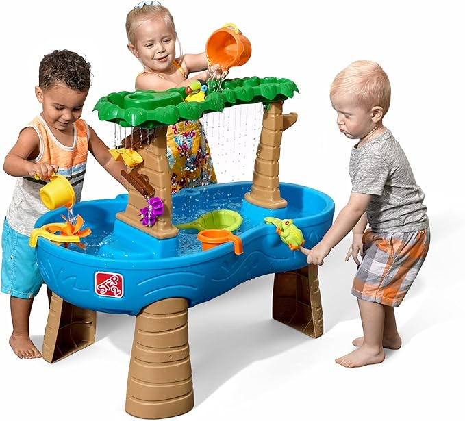 Step2 Tropical Rainforest Water Table, Kids Water and Sand Activity Sensory Playset, Summer Outdo... | Amazon (US)