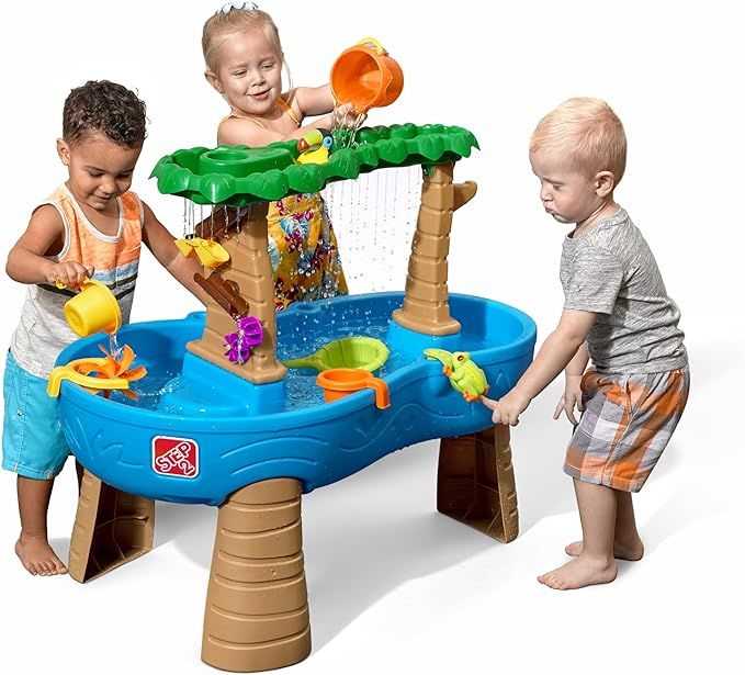 Step2 Tropical Rainforest Water Table, Kids Water and Sand Activity Sensory Playset, Summer Outdo... | Amazon (US)