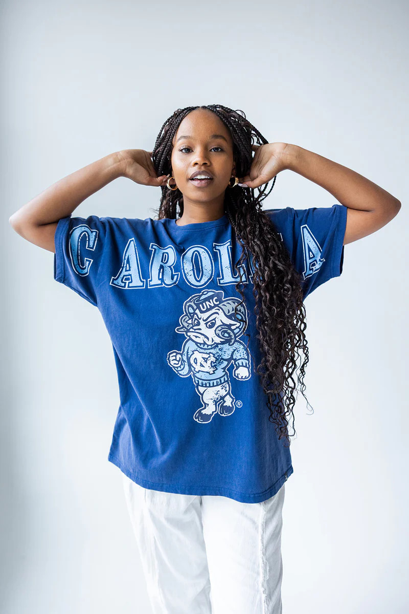 UNC Southern Split Oversized Band Tee | Gameday Social