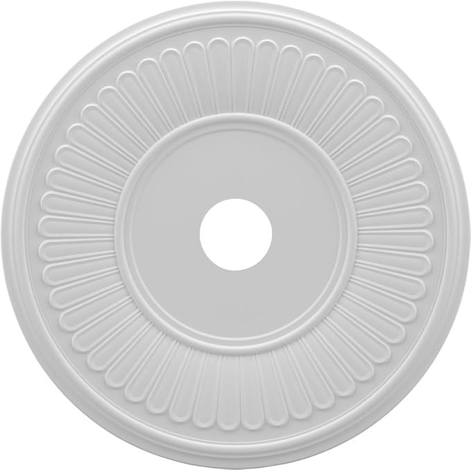 Ekena Millwork CMP22BE Berkshire Thermoformed PVC Ceiling Medallion (Fits Canopies up to 10 1/8")... | Amazon (US)