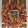 The Wreath Depot Highland Silk Fall Door Wreath, 22 inches, Beautiful White Gift Box Included | Amazon (US)