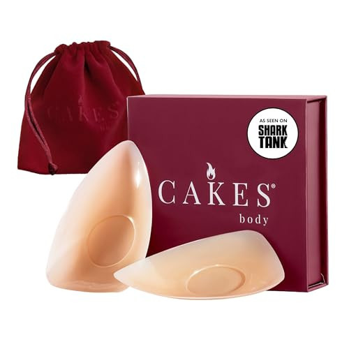 CAKES Body® sticky Triangle Nipple Covers for Women - Silicone Nipple Covers With an Adhesive-free nip nook™ Honey/Original | Amazon (US)