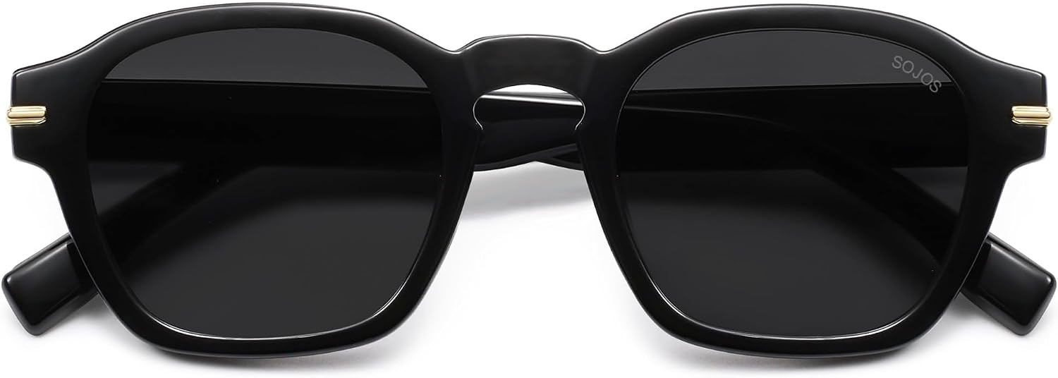 SOJOS Retro Square Polarized Sunglasses Men Trendy Womens SJ2382 | Amazon (US)