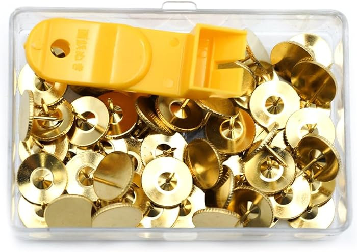 Clover NP100H Thumb Tacks-50-Pack , Gold | Amazon (US)