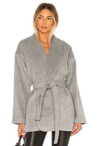 L'Academie The Allyson Coat in Gray from Revolve.com | Revolve Clothing (Global)