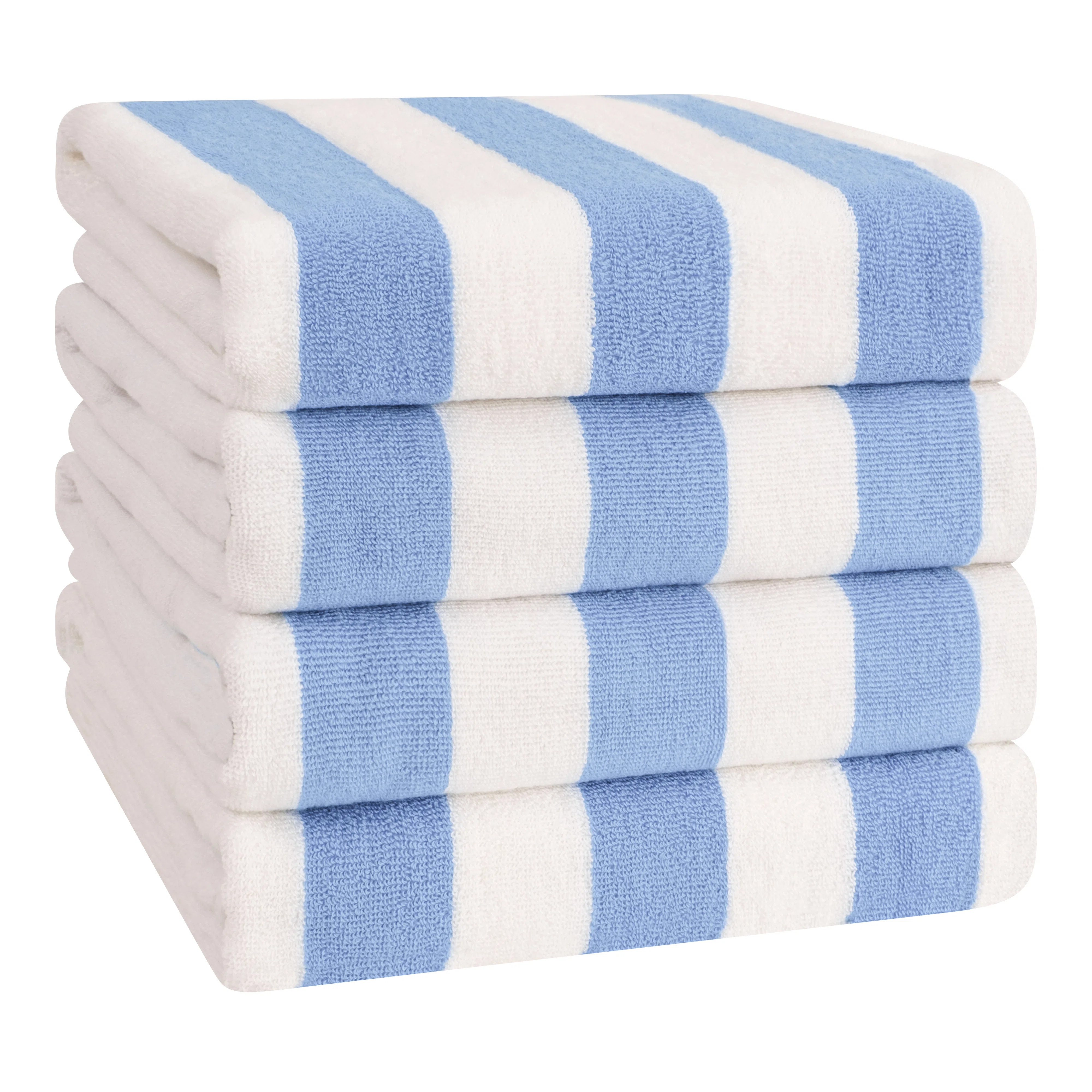 Devontia Cabana Striped Beach Towels, 30x60 inch 4 Piece Oversize Pool Towels (Set of 4) | Wayfair North America