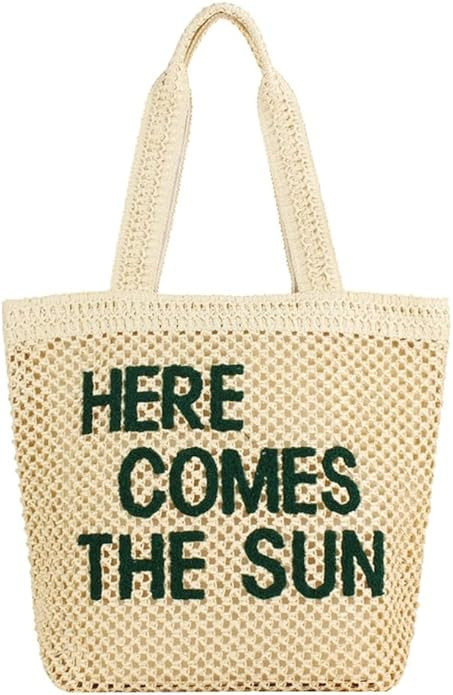 Summer Straw Hobo Bags for Women Large Woven Beach Tote Bag Straw Shoulder Bag Handbag Top Handle... | Amazon (US)