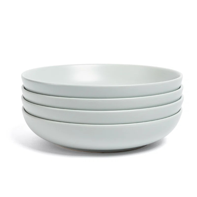 over&back Coupe 30oz Semi Hand-Finished Stoneware Dinner Bowls, Set of 4 | Wayfair North America