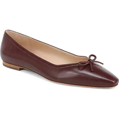 Veronica Beard Cailey Ballet Flat in Espresso at Nordstrom, Size 9 | Nordstrom