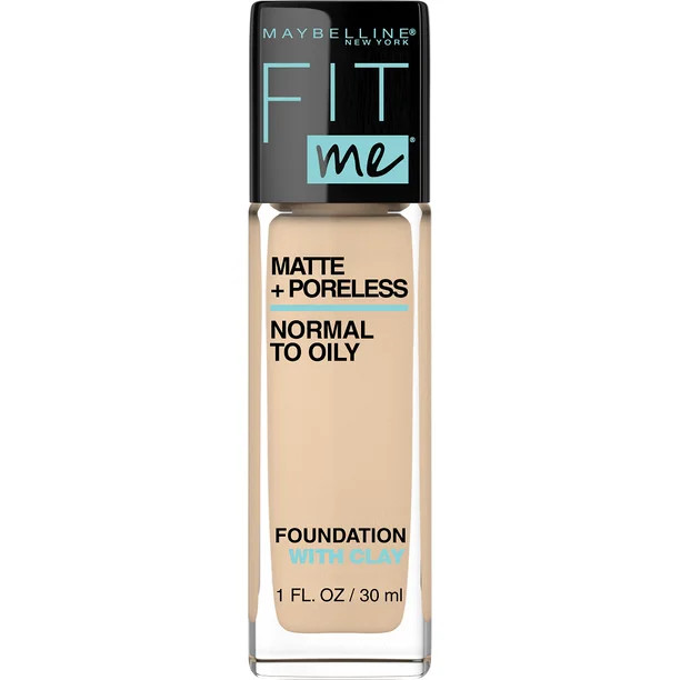 Maybelline Fit Me Matte + Poreless Liquid Foundation Makeup, 122 Creamy Beige, 1 fl oz | Walmart (US)