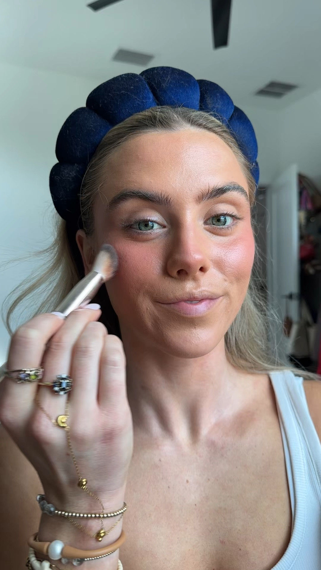 My code is SLOANE. A weightless liquid blush with serious pigment and a soft-stain finish. Cool Blush Serum Cheek Tint delivers buildable payoff—from a natural flush to bold color—with just a drop. Powered by squalane, hyaluronic acid, and hibiscus extract, it blends seamlessly into skin for a “just-pinched” look that stays put. The cooling metal tip delivers a unique swipe of color that looks more like skin and less like effort.

Shade Descriptions:
 
Cool Girl - Midtone Rose
Summer Girl - Bright Coral
Moody Girl - Bronzed Terracotta
Lover Girl - Warm Berry @dibsbeauty   @ulta 

#LTKselfcare #LTKgrwm #LTKBeauty