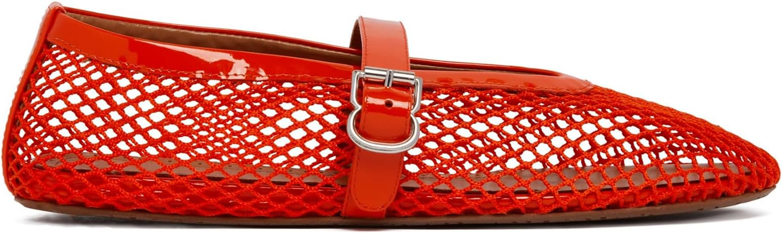 Mesh Ballet Flats for Women Buckle Strap Comfortable Mary Jane Shoes Ladies Wide Width Casual Dre... | Amazon (US)