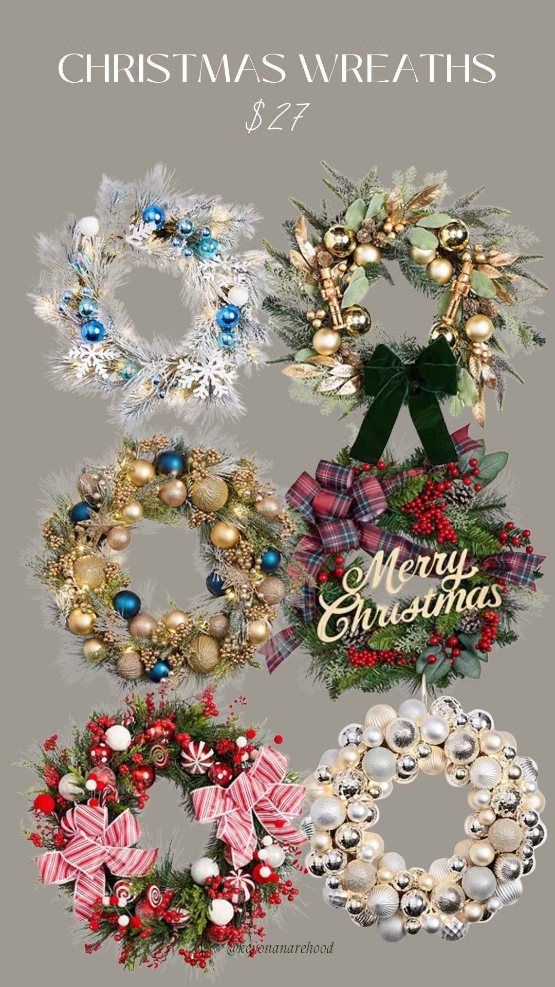 $27 wreaths! 

Use code 25AUTUMN 

#christmas #christmasdecor 

#LTKSeasonal #LTKFindsUnder50 #LTKHome