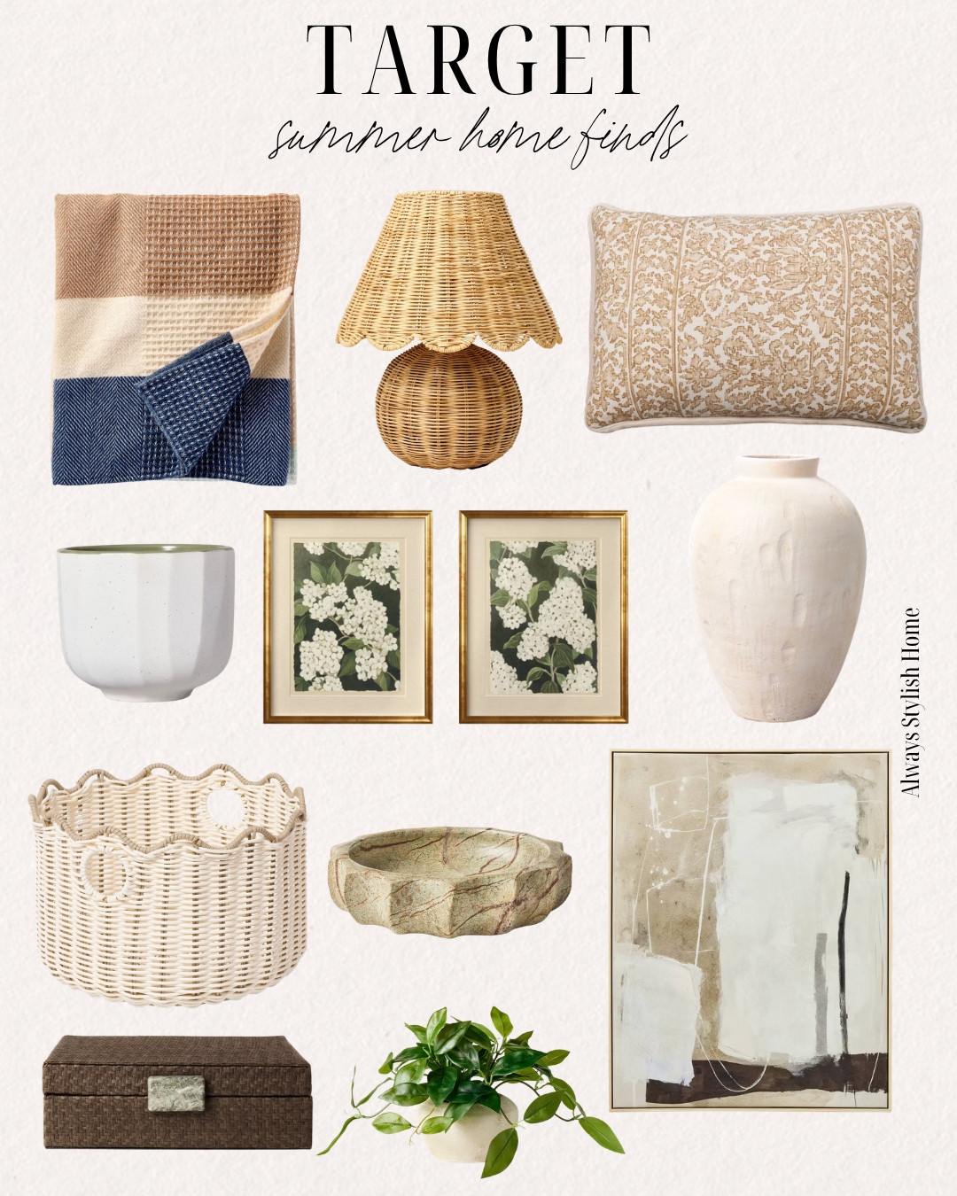 Target summer home finds that instantly make your space feel brighter, fresher, and ready for the season ☀️🌿 From coastal-inspired decor to outdoor entertaining essentials and affordable home accents, these are the pieces I'm loving for creating that effortless summer home vibe. Stylish, functional, and budget-friendly finds you'll enjoy all season long.

#TargetHome #TargetFinds #SummerHomeDecor #HomeInspo #AffordableHomeDecor #TargetStyle
 

 #LTKSeasonal #LTKHome