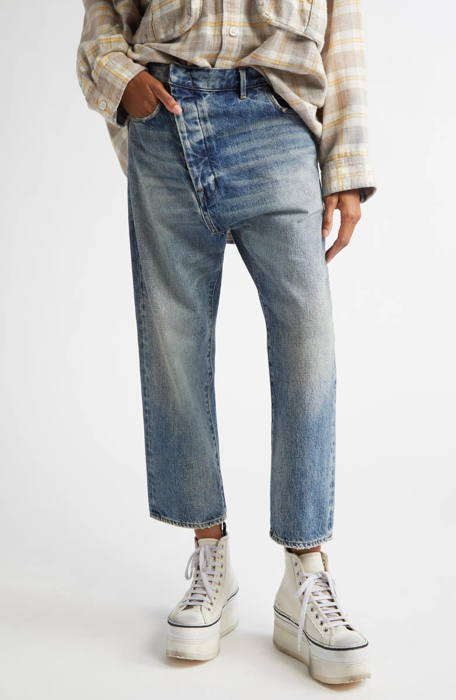 R13 Exene Crop Straight Leg Jeans | Nordstrom | Nordstrom