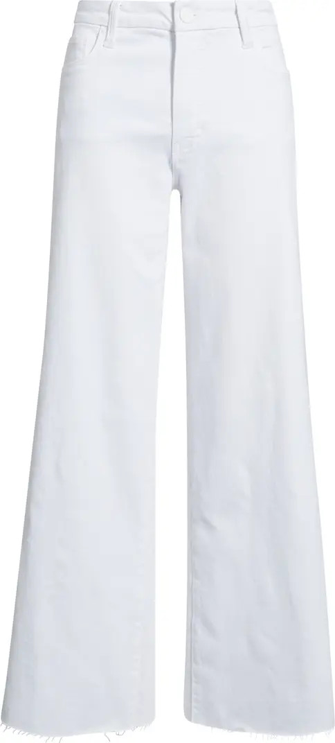 Meg Fab Ab Raw Hem High Waist Wide Leg Jeans | Nordstrom