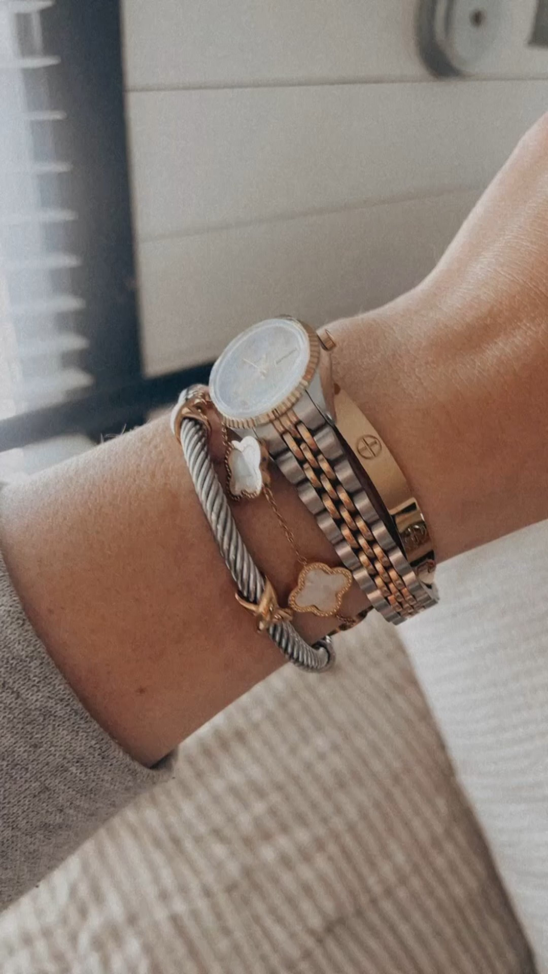 This mixed metal jewelry stack is such an easy way to elevate any outfit. I love how combining gold and silver makes it feel modern and versatile while still looking polished for everyday wear.

mixed metal jewelry, gold and silver jewelry, bracelet stack, everyday jewelry staples, layered jewelry trend, chic minimalist jewelry, polished everyday accessories, versatile jewelry pieces, trendy mixed metal style, elevated everyday look, SavannahK

#LTKmomlife #LTKootd #LTKBeauty