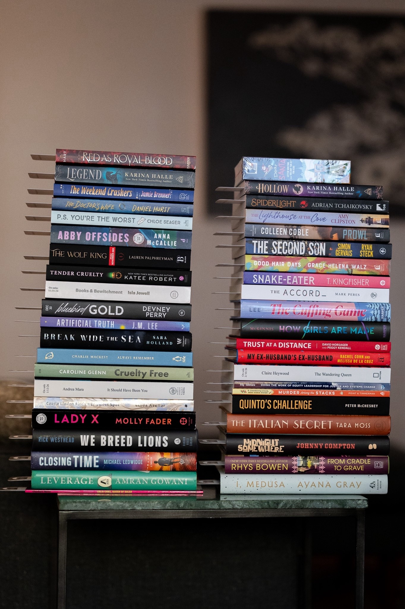 (Left Stack) There’s something especially comforting about book mail arriving in late November—when the air smells like fireplaces, and evenings beg for a blanket and a story. My TBR pile has grown delightfully unsteady, thanks to a book haul filled with new book releases that promise warmth, intrigue, and maybe a few tears. Each package carried thoughtful book recommendations, gentle reminders from fellow readers that there’s always room for one more novel on the nightstand. With so many titles destined to be among the best books of 2025, it feels like the perfect time of year to slow down, brew something warm, and let new stories find their place beside the old favorites.

#LTKTravel #LTKstorytime #LTKGiftGuide