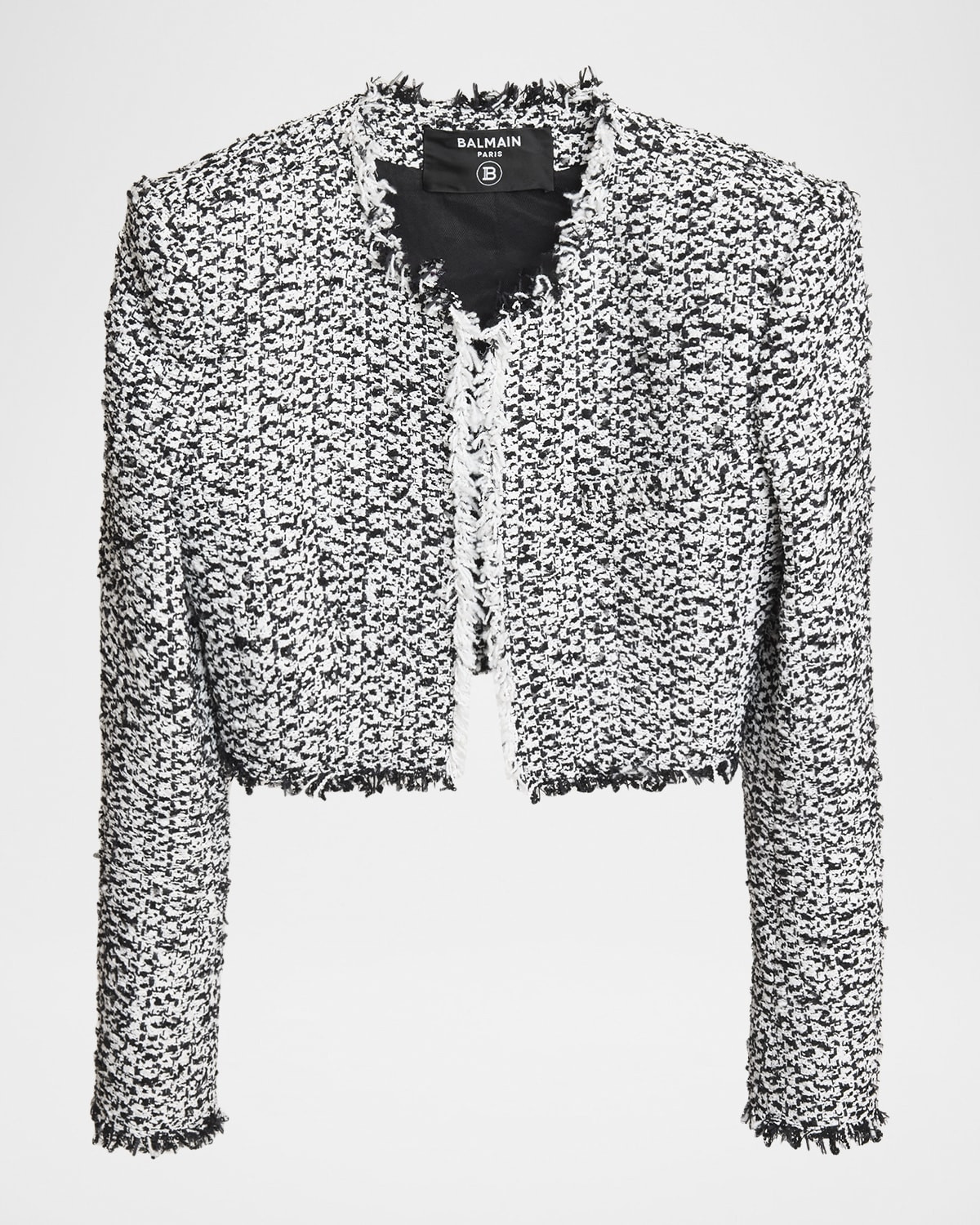 Cropped Tweed Jacket | Neiman Marcus