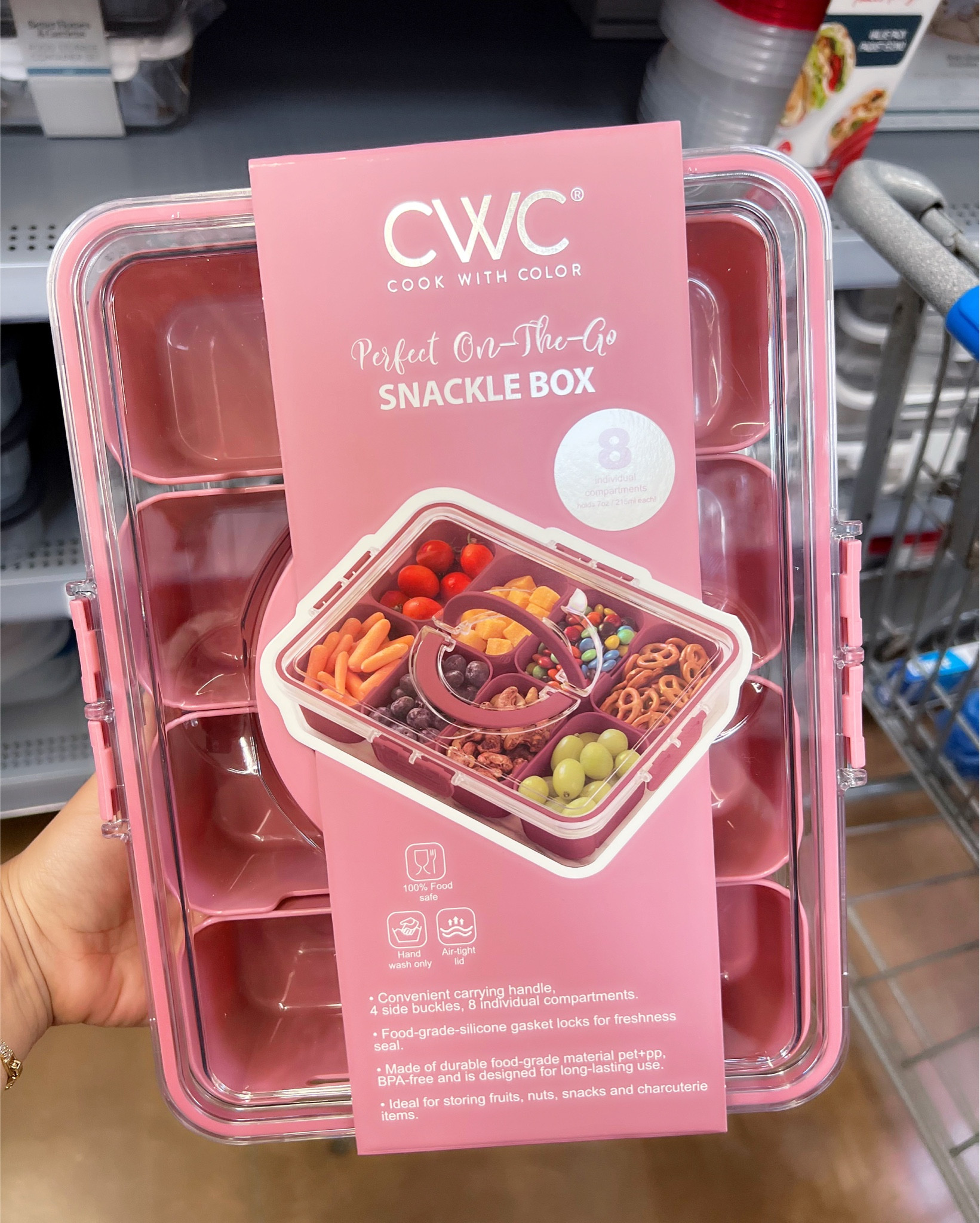 Under $10! Walmart SnackBox! Love this for on the go! 

Available in 4 Colors 🤩
#snack #snackbox #snacklebox #walmart #charcuterie #onthego #reusable #walmartfinds 

#LTKGiftGuide #LTKSeasonal #LTKParties