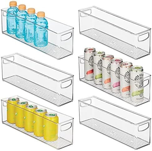 mDesign Plastic Kitchen Organizer - Storage Holder Bin with Handles for Pantry, Cupboard, Cabinet... | Amazon (US)