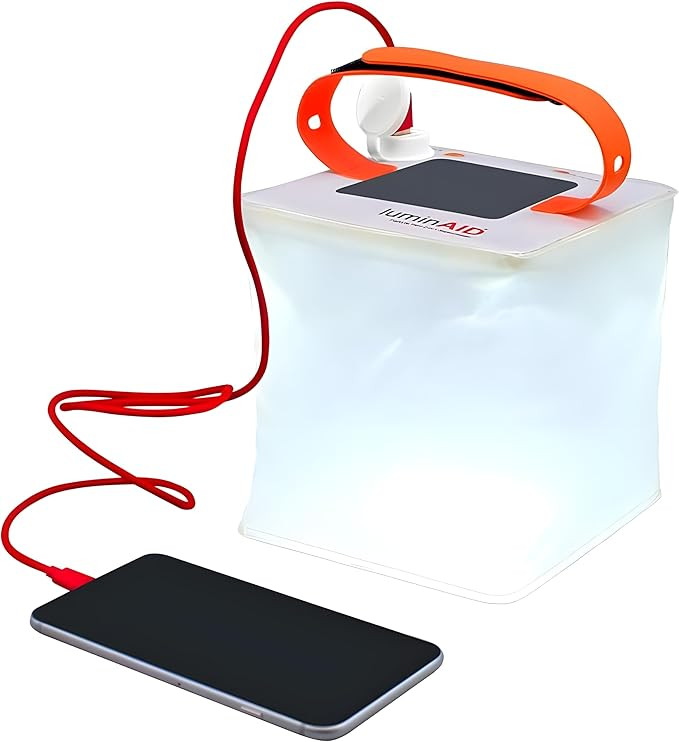 LuminAID 2-in-1 Solar Camping Lantern and Phone Supercharger - Inflatable LED Lamp for Camping, H... | Amazon (US)