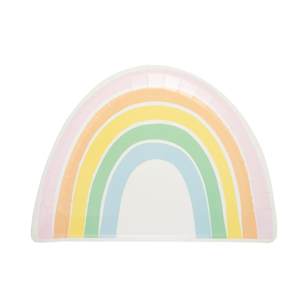 Pastel Rainbow Shaped Plate | My Mind's Eye
