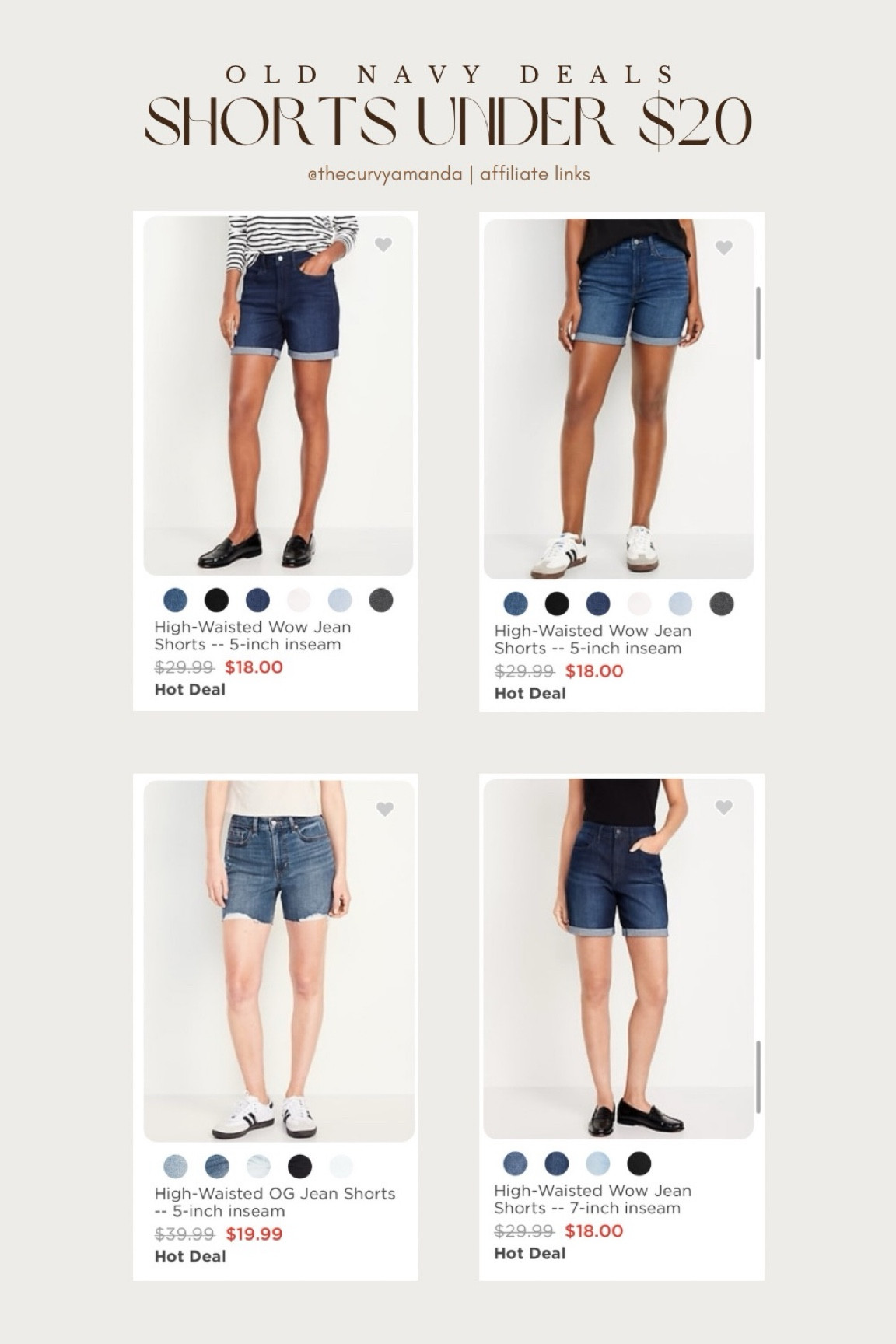Women’s denim shorts on sale at old navy for under $20! 

#ltkcurves #affordablefashion #under20 #casualstyle #shorts #denim #oldnavy #summeroutfits #summerstyle 

#LTKsalealert #LTKmidsize #LTKfindsunder50